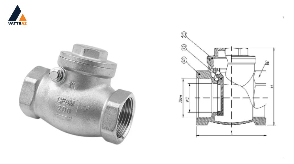Cấu tạo của van 1 chiều Wonil WSCS-1