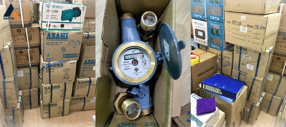 kho đồng hồ nước Asahi