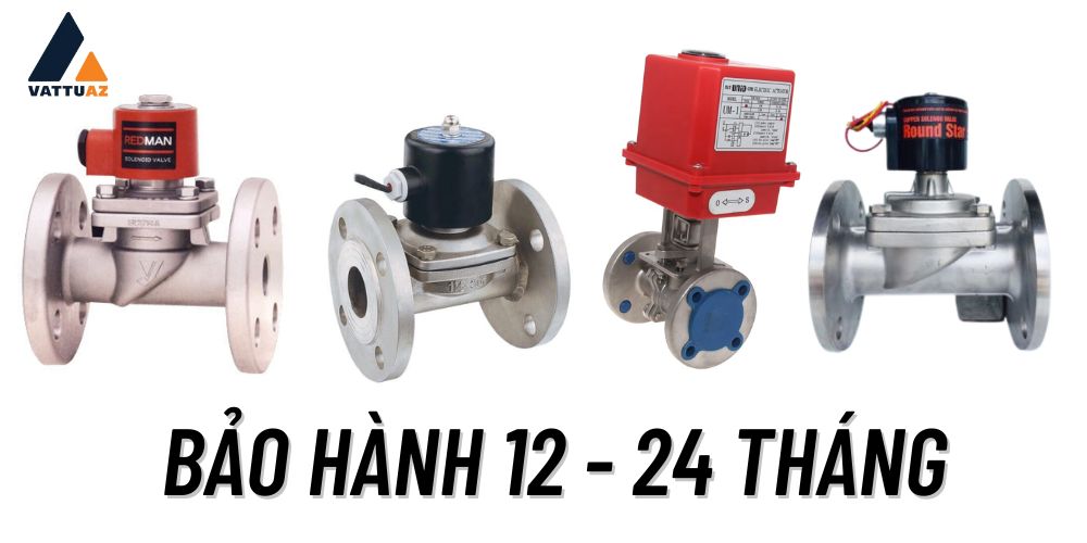 Bảo hành sản phẩm van điện từ mặt bích từ 12-24 tháng
