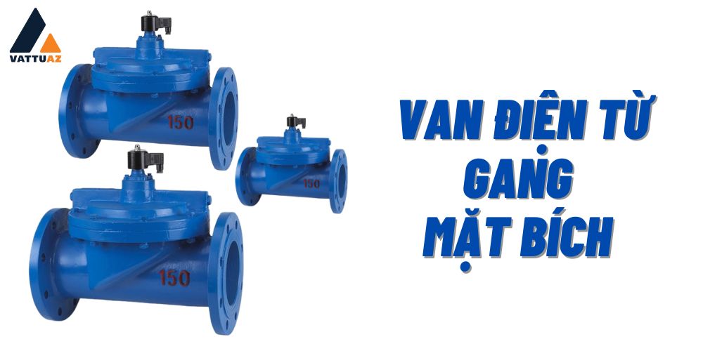 Van điện từ gang mặt bích 