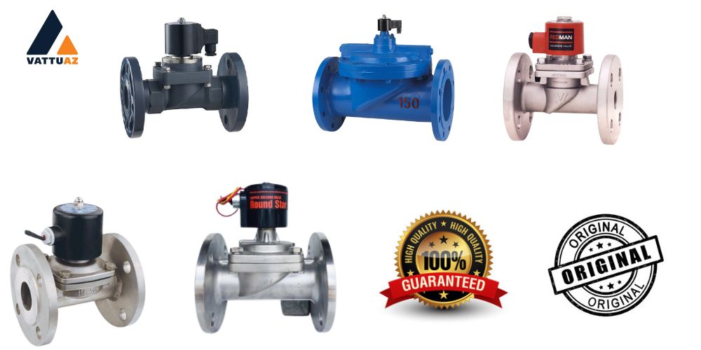Cam kết sản phẩm van điện từ mặt bích đi kèm đầy đủ giấy tờ
