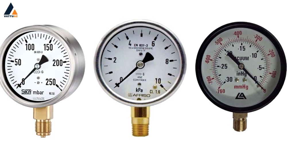Đồng hồ áp suất thấp đa dạng vật liệu chế tạo
