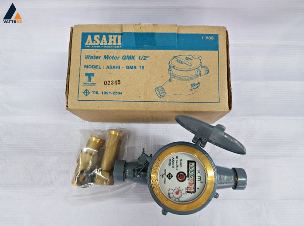 đồng hồ Asahi GMK lắp ren 