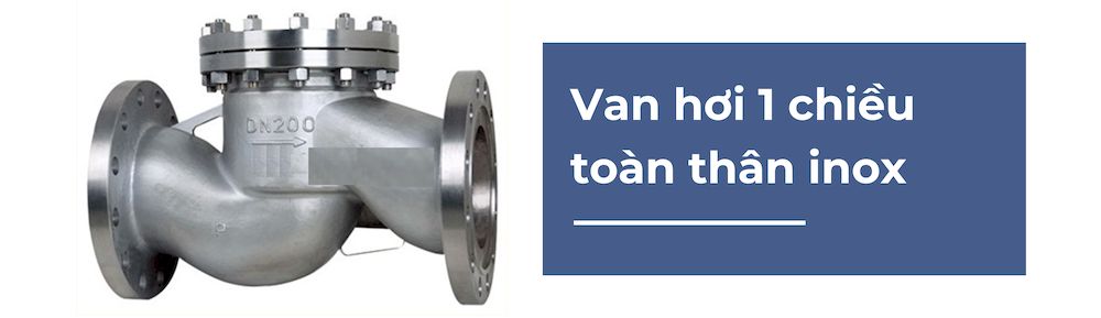 Van hơi một chiều inox