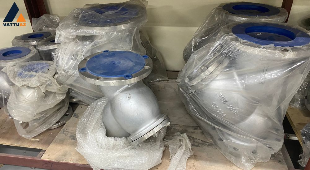 lọc y inox mặt bích