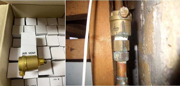 Ứng dụng van xả khí đồng YNV AVW-1S
