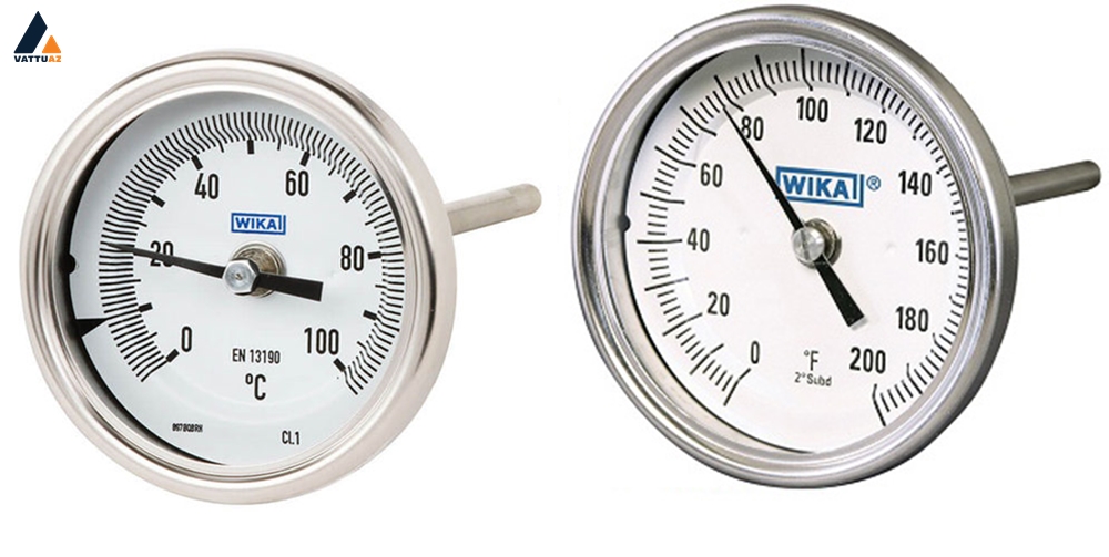 Đồng hồ đo nhiệt độ chân sau Wika 