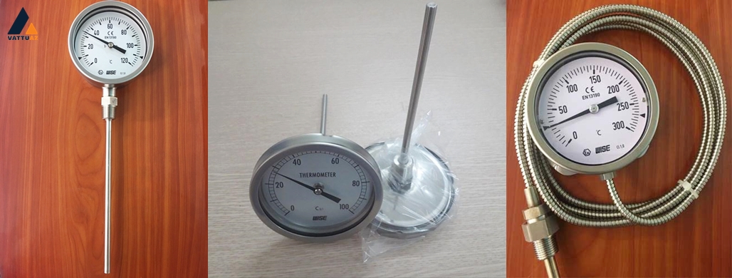 Đồng hồ đo nhiệt độ Wise đa dạng vật liệu chế tạo