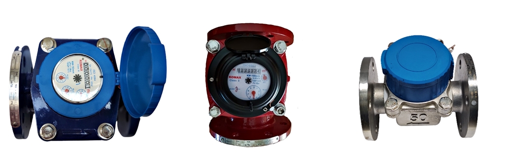 Đồng hồ Komax DN50 đa dạng vật liệu chế tạo