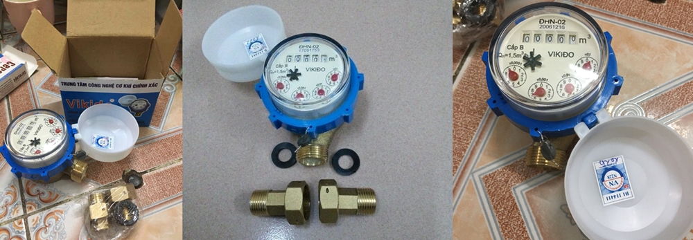 Đồng hồ nước Vikido DN15 nhiều ưu điểm nổi bật