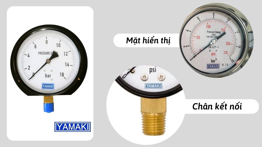 Hiện nay các sản phẩm của thương hiệu này được sử dụng khá phổ biến tại thị trường Việt Nam trong đó nổi bật nhất là đồng hồ áp suất 0-16 bar Ưu điểm vượt trội của sản phẩm
