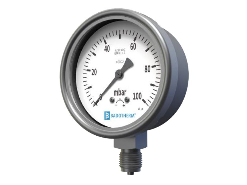 Đồng hồ áp suất Badotherm BDT9-18 | Hà Lan | Áp suất thấp