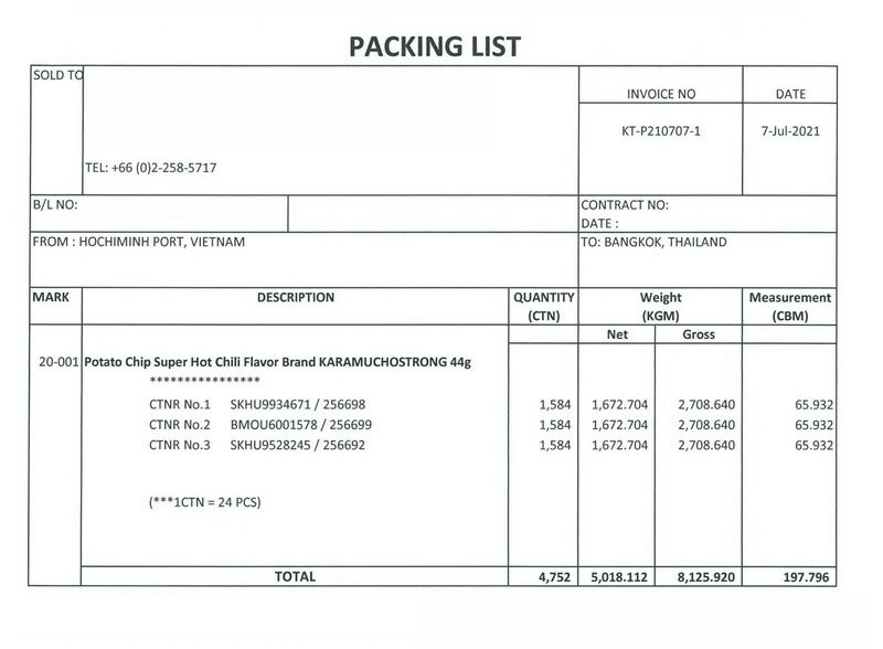 Tìm hiểu về packing list trong xuất nhập khẩu?