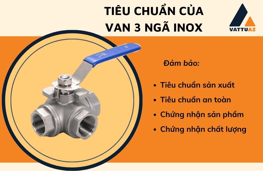 Tiêu chuẩn của Van 3 ngã inox