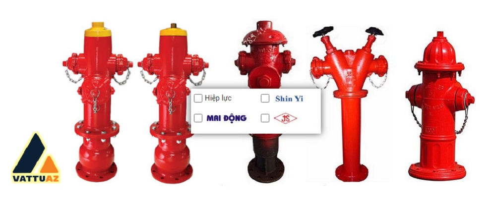Đầy đủ các loại thương hiệu trụ cứu hỏa