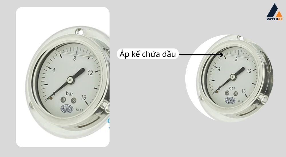 Áp kế Georgin M5010 chứa dầu