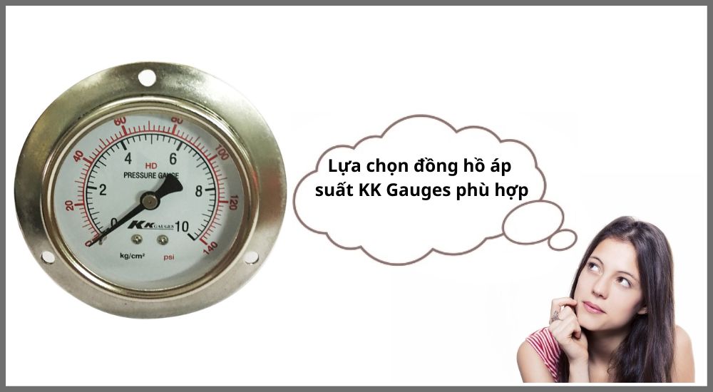 Cách lựa chọn áp kế KK Gauges 0-10bar phù hợp