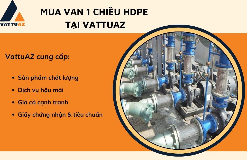 Mua van 1 chiều HDPE tại Vattuaz