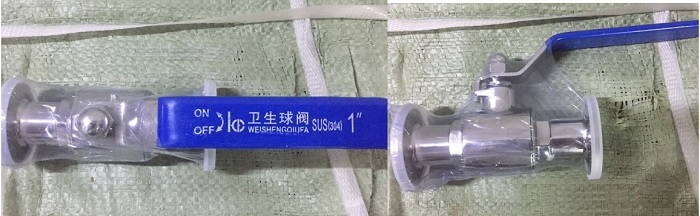 Ứng dụng van bi vi sinh nối clamp