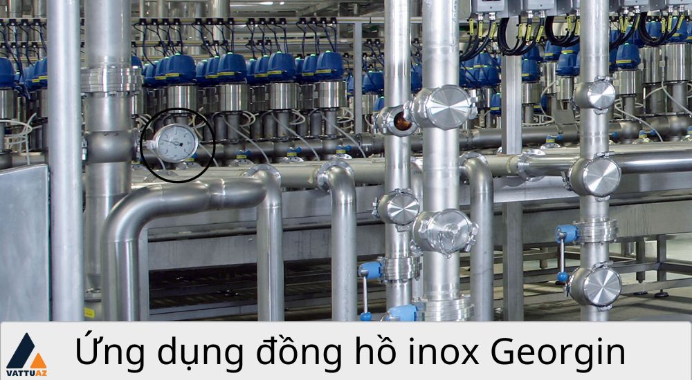 Ứng dụng của đồng hồ áp suất Georgin inox