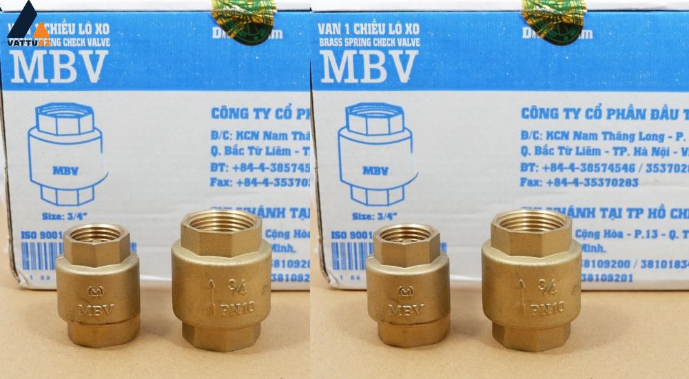 Van 1 chiều lò xo MBV