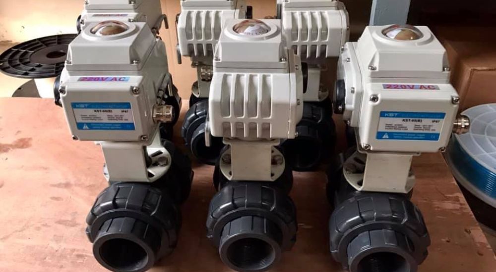 Van bi điều khiển điện KST kết nối rắc co