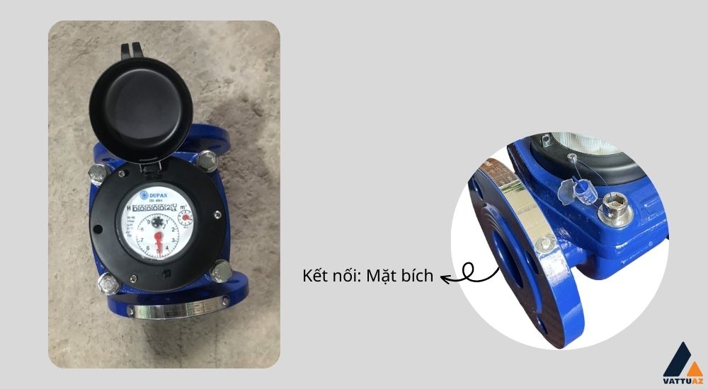 Đồng hồ nước Dupan sử dụng kiểu kết nối bích chắc chắn
