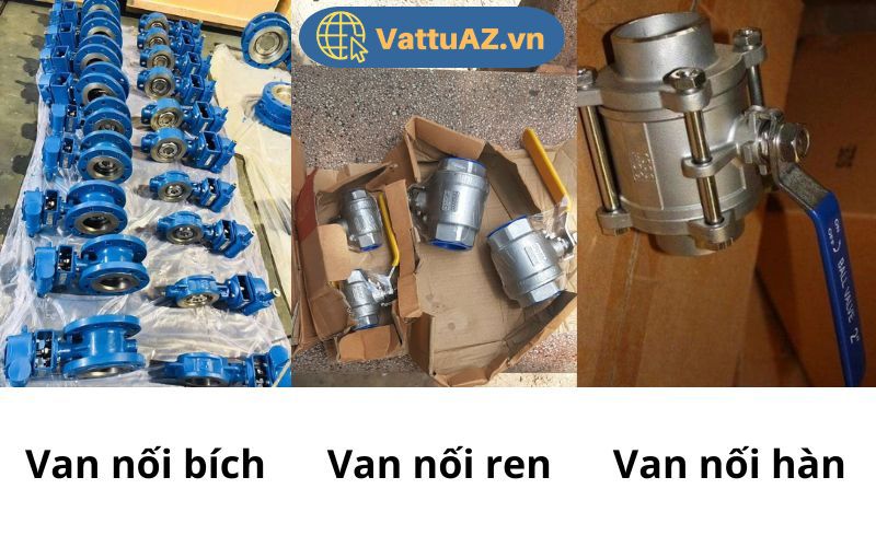 Phân loại van theo kiểu kết nối