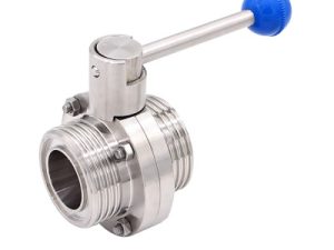 Van bướm inox vi sinh nối rắc co