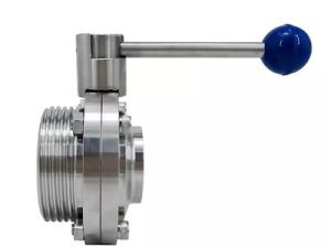 Van bướm vi sinh 1 đầu ren 1 đầu hàn