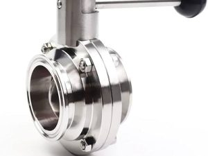 Van bướm vi sinh tay 2 đầu hàn