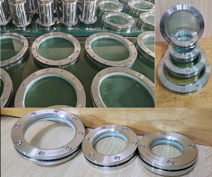 ảnh kính quan sát bồn rắc co inox