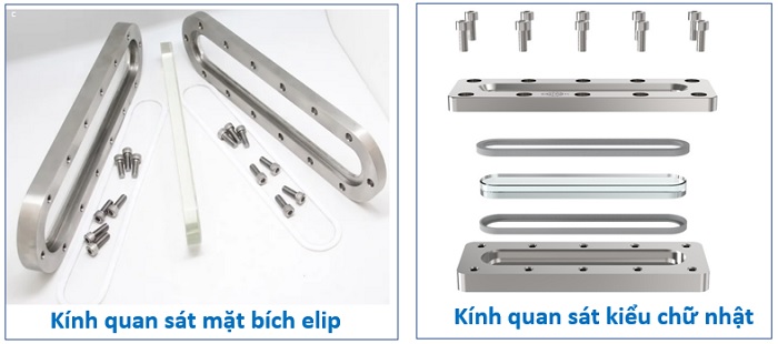 Kính quan sát bồn tank inox dạng thanh
